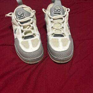 White and Gray Sneakers